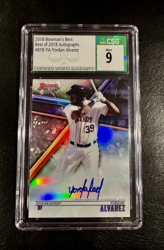 2018 Bowman's Best, Best Of 2018 Yordan Alvarez Auto Blue Ink! 🔥🔥