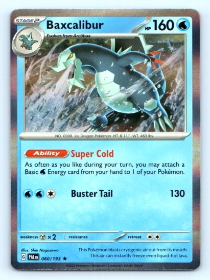 Baxcalibur 060/193 ~ Holo English Near Mint