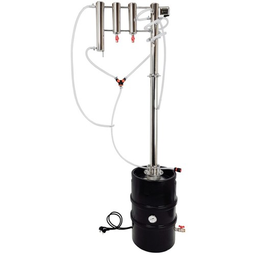 50L Electric Distiller with Cold Fingers Dual Thumper Sections Wide-Mouth Access