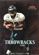 2000 Fleer Tradition Duce Staley Throwbacks #6 T Philadelphia Eagles