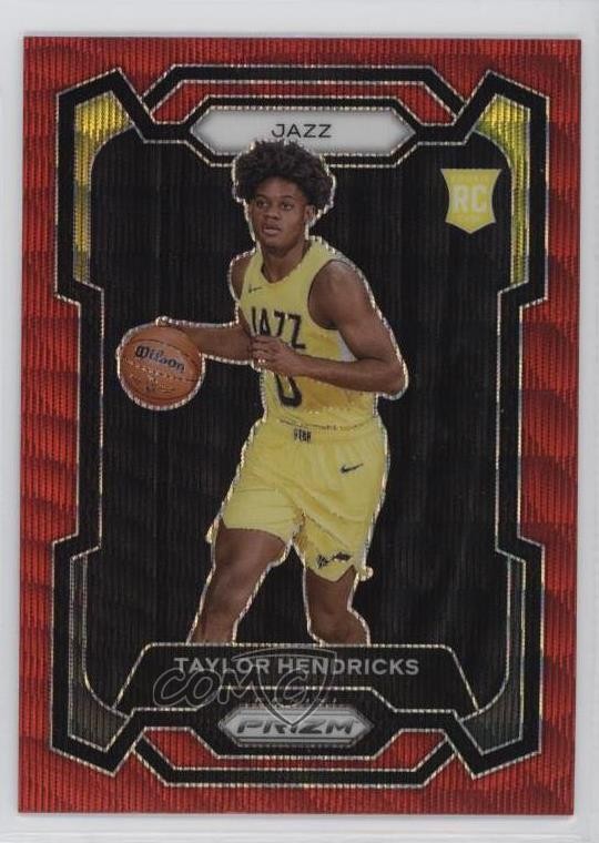2023-24 Panini Prizm Ruby Wave Prizm Taylor Hendricks #161 19fe