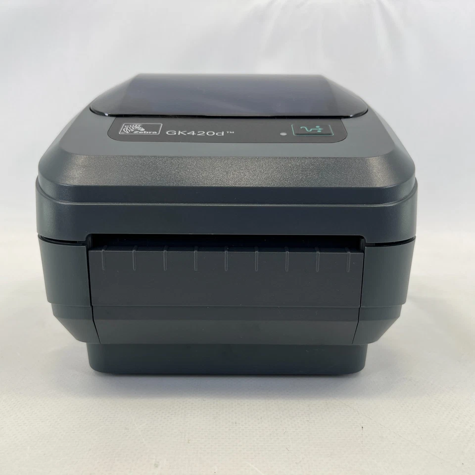 Zebra GK420d Thermal Label Printer & Power Cable Up to 6"x4" Tested & VGC - Image 2 of 4