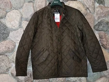 Barbour Flyweight Chelsea Quilted Jacket Coat Olive Green UK Size XXX-Large XXXL