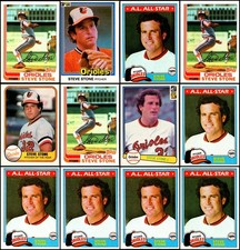 Steve Stone Baltimore Orioles (19) Card Lot - Almost Gone – Get Yours Before ...