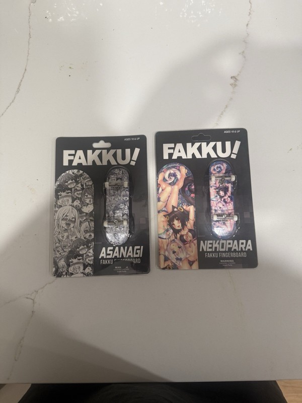 FAKKU FINGERBOARDS -- Mini Skateboard Set Of 2-- F4U /NEKOPARA