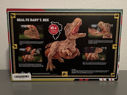 Jurassic World REALFX Baby T-Rex - pupazzo dinosauro realistico giocattolo - Foto 3 di 5