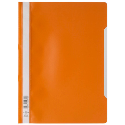 DURABLE 2573 Sichthefter PP DIN A4 Schnellhefter bis 100 Blatt orange - 10 Stück