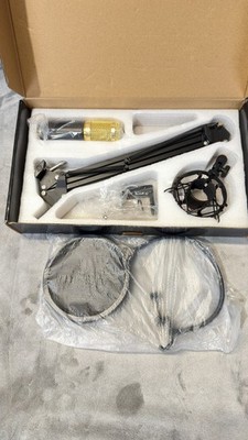 ZINGYOU BM 800 Condenser Microphone Gold Black **Missing Parts**