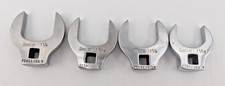 Snap-on 3/8" Dr 1-1/4" 1-3/16" 1-1/8" 1-1/16" Open-End Crowfoot Wrench Lot of 4