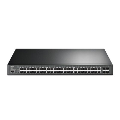TP-LINK 48-Port JetStream Gigabit und 4-Port 10GE SFP+ L2+ Managed Switch, Rackm
