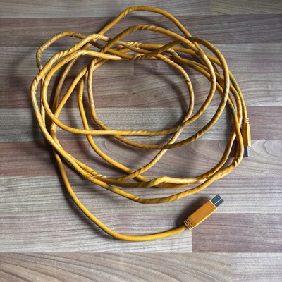 Tether Tools TetherPro USB-A auf USB-B Kabel orange 15 Fuß 4,6 m 