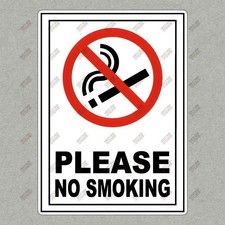 No Smoking Safety Sign Sticker OSHA Compliant Workplace Notice 465862
