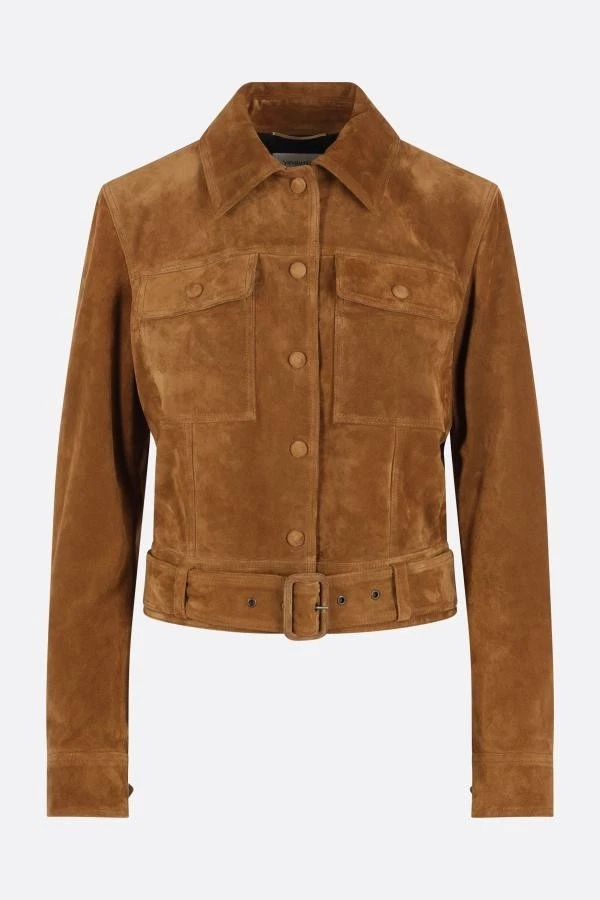 Saint Laurent Coats, Jackets & Vests for Suede Outer Shell Women