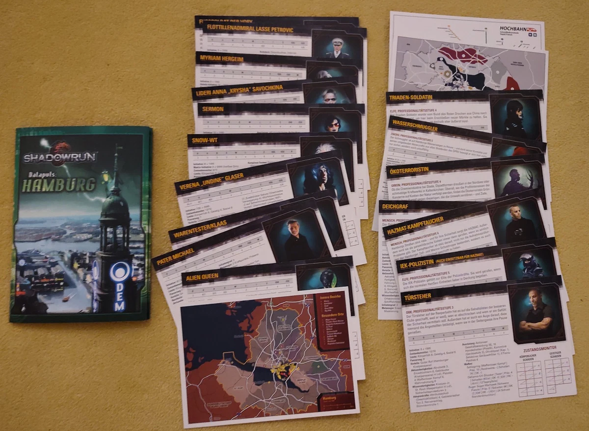 Shadowrun 5. Edition Datapuls Hamburg Set