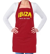 Boys On Tour Ibiza - Unisex Adult Apron - Stag Do Lad Lads Funny Holiday Banter
