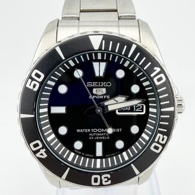 ✮SEIKA✮ Seiko 5 Sports Men's Black Watch - SNZF17J1 for sale online | eBay