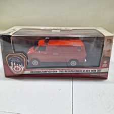 1/43 GREENLIGHT 1983 DODGE RAM B250 VAN FDNY NEW YORK FIRE