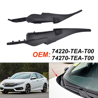 #ad For Honda Civic 2016 2021 Front Windshield Wiper Side Cowl Extension Trim Cover $24.79