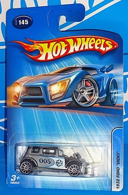 Hot Wheels 2005 Mainline #145 1932 Ford Vicky Mtflk Silver w 10SPs Durham County