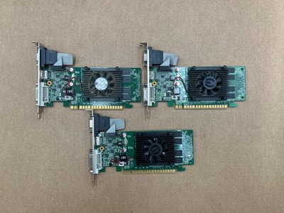 Lot of 3 EVGA GeForce 8400 GS 1GB GDDR3 01G-P3-1302-LR HDMI PCIe Graphics Card