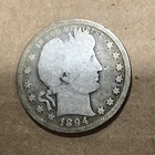 1894 Barber Quarter – Philadelphia Mint (No Mint Mark) – 90% Silver