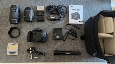 Canon EOS 700D DSLR inkl. 2 Objektiven und Zubehör-Paket