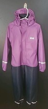 Helly Hanson Girls Snow Suit Size 4 Purple Excellent Condition