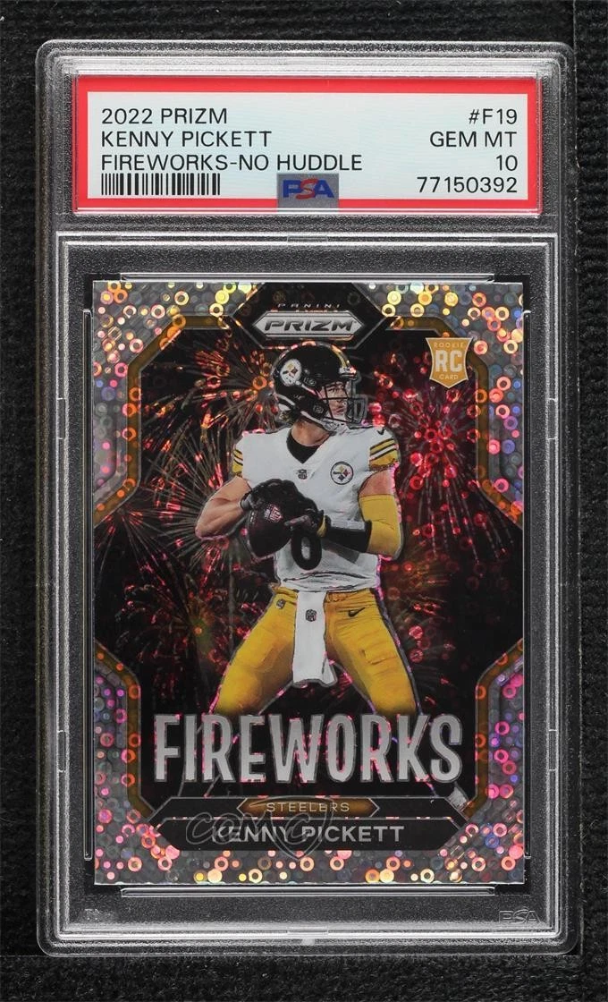 Kenny Pickett Panini Prizm Fireworks #F19 No Huddle