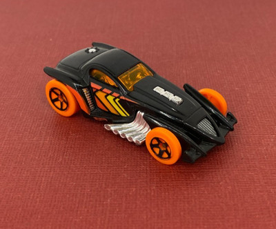 Hot Wheels 2015   Track Builder Unlimited  Black & Orange BURL-ESQUE DieCast Car