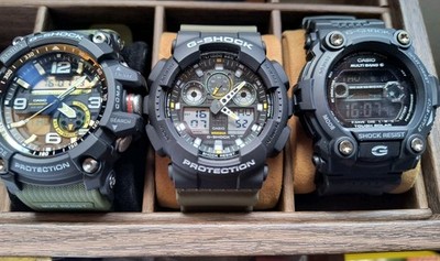 Casio G-Shock  GA-100TU-1A3, GG1000-1A3D Mudmaster ,GW7900-1 3 Watches, 1 Price