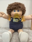 Cabbage Patch Kids 1983 P #4 Brown Fuzzy Doll *read