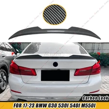Carbon LOOK PSM Style Trunk Spoiler For 17-23 BMW G30 530i 540i M550i F90 M5