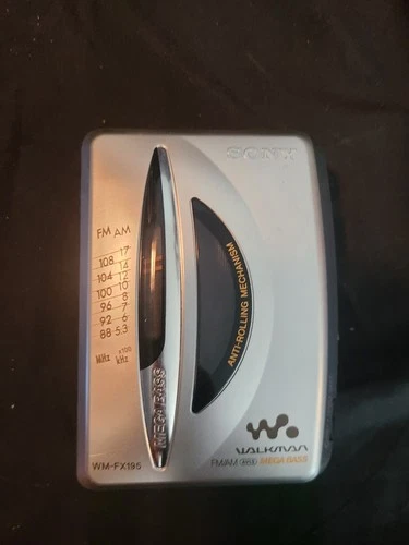 VTG SONY WALKMAN WM-FX195 FM/AM Cassette Player For Parts/Repair Untested