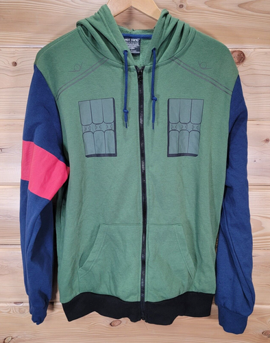 VTG Hot Topic Naruto Jacket Men Large Army Hoodie Full Zip - Picture 3 of 9