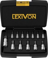 Tamper Proof Torx Bit Socket Set Premium S2 Alloy Steel | 13piece Security Star 