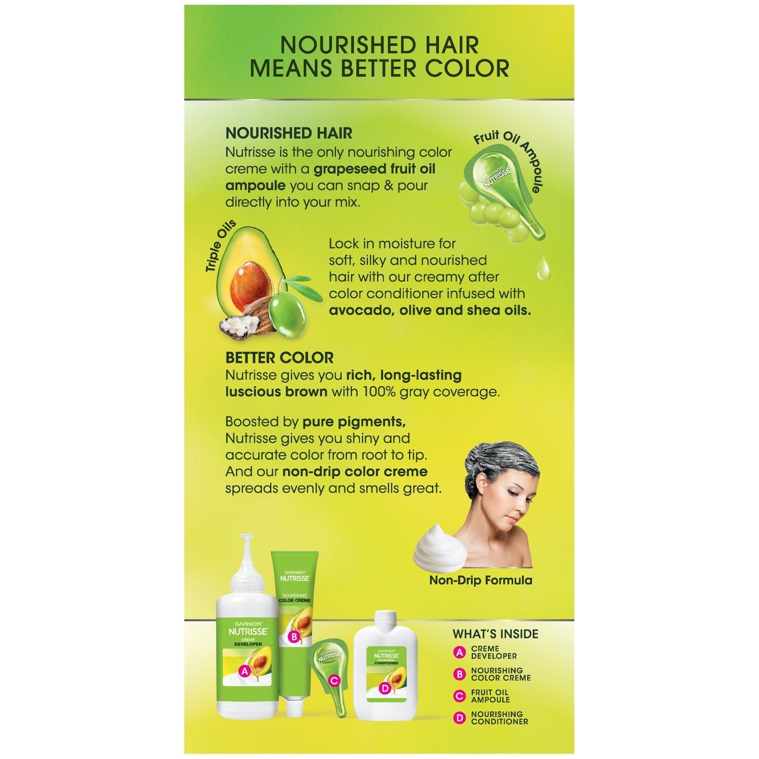 Garnier Nutrisse Nourishing Color Creme #60 Acorn Permanent Hair Dye - NEW!