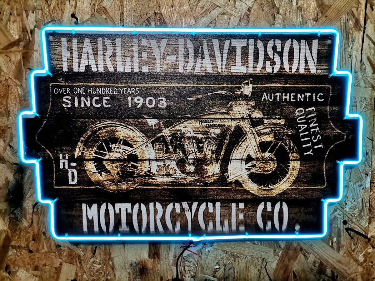 Harley davidson neon on sale sign ebay