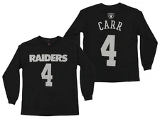 Outerstuff NFL Youth Oakland Raiders Derek Carr #4 Mainliner Player Tee