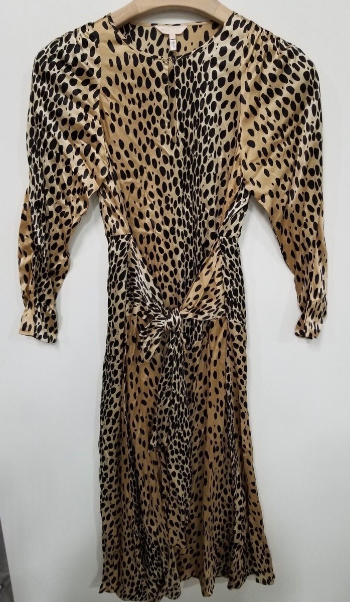beige brown leopard print dress long sleeve SHEIN Lady Women's Leopard Print Long-Sleeved Casual Elegant Tropical Dress Holiday Outfits Work Vacation Beach Autumn Clothes Cheetah Beige Skirt Fall