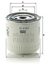 MANN-FILTER W 916/1 Ölfilter für Ford,Ford Australien,Gaz,MG,Morris,Saab,Seat