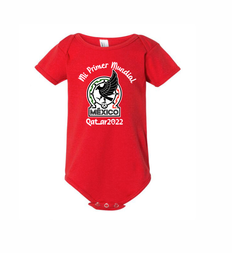 MEXICO WORLD CUP MI PRIMER MUNDIAL BABY JUMPSUIT
