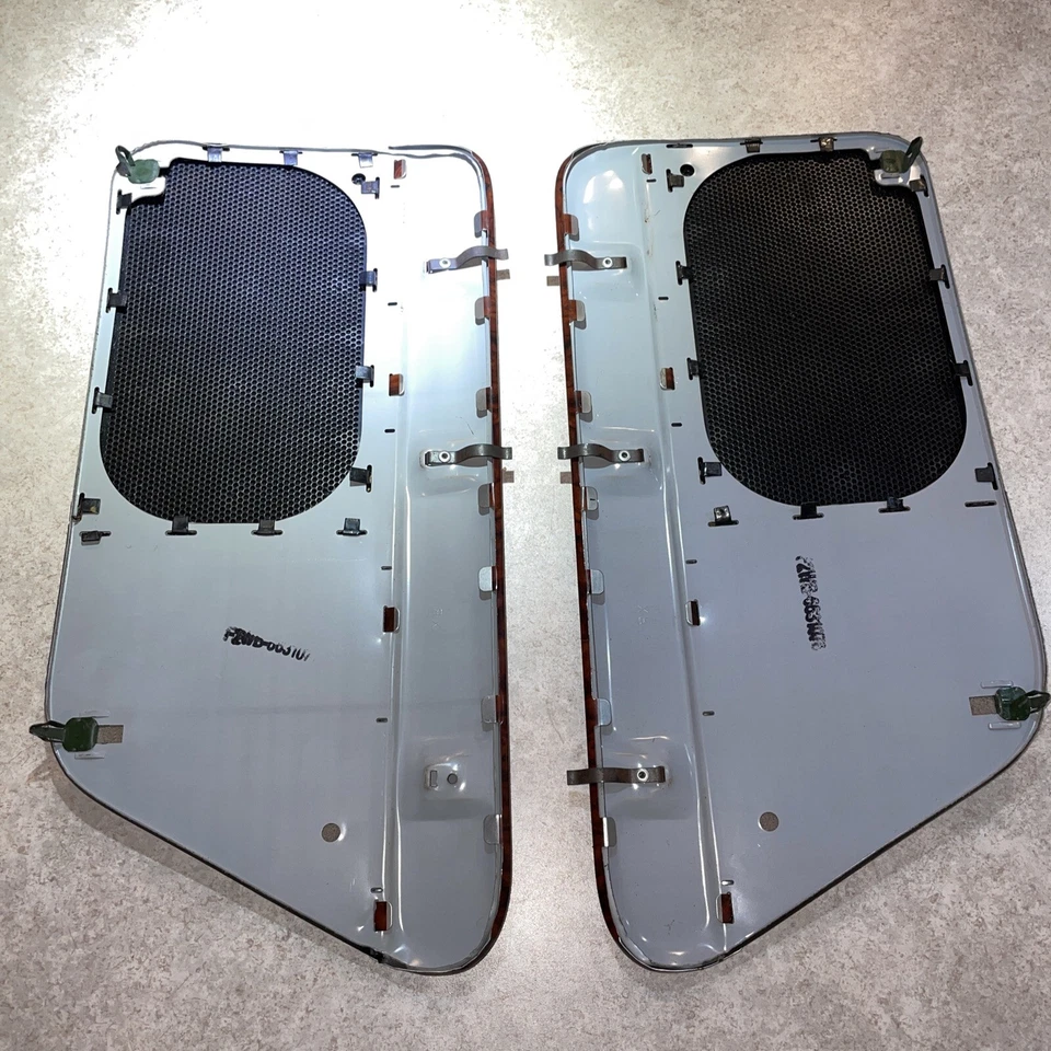 Juego de cubierta de altavoz trasero Mercury Cougar Ford TBird 1989 1993 grano de madera y negro Foto 2 de 4