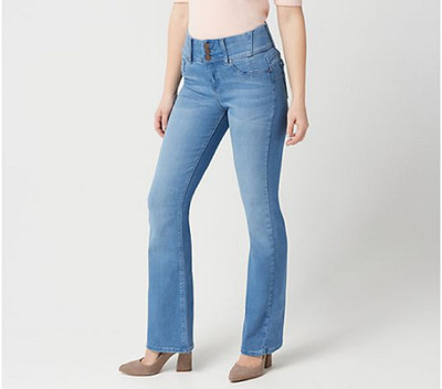 Laurie Felt Curve Silky Denim Boot-Cut 