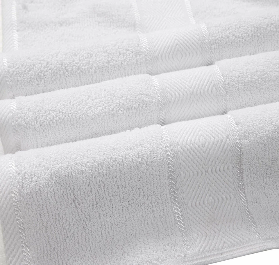 Toalla engrosada de algodón suave de color liso para el hogar dormitorio hotel restaurante baño Foto 2 de 2