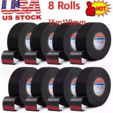 8 Rolls Cloth Tape Wire Electrical Wiring Harness Car Auto SUV truck 19mmx15m
