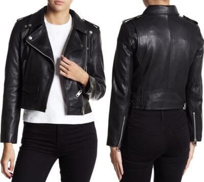 Liz Leather Moto Jacket Walter Baker Eduardo Leather Jacket