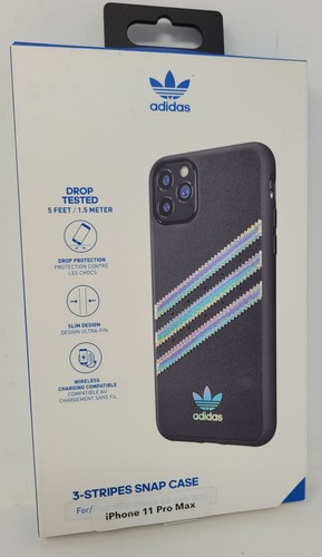 Adidas 3 Stripes Snap Case For Apple Iphone 11 Pro Max Black Ebay
