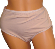Panties Lingerie Adrienne Vittadini Beige Cotton Hi Cut Brief 3X Adult Gift