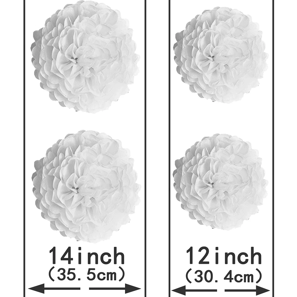 White Frozen Party Hanging Decorations - Wonderland 1st Birthday Baby Shower ... - Image 3 of 4