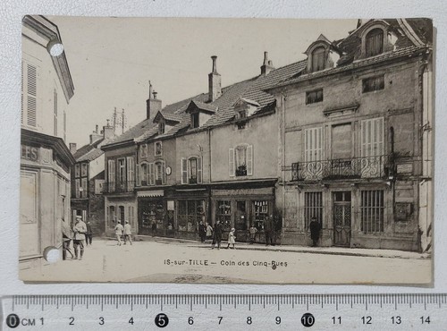I122306 Cartolina Francia - Is-sur-Tille - Coin des Cinq-Rues - Imagen 1 de 2